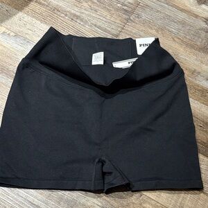 PINK Black Women's biker  Shorts